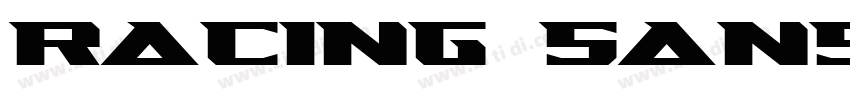Racing Sans Regular字体转换